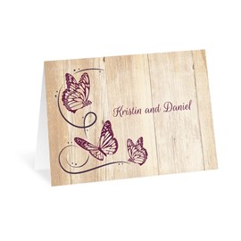Butterfly Swirl - Thank You Card
