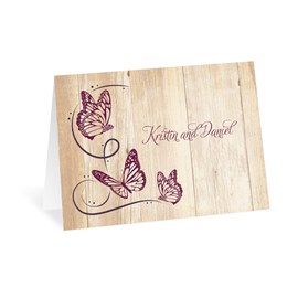 Butterfly Swirl - Thank You Card