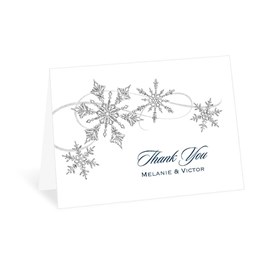 Snowflake Sparkle - Thank You Card