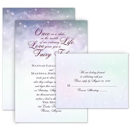 Our Fairy Tale - Invitation with Free Response Postcard