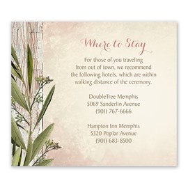 Country Greenery - Information Card