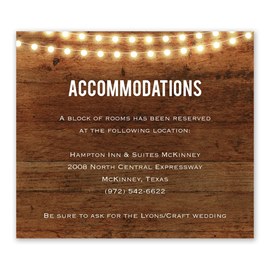 Brilliant Lights - Information Card