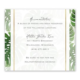 Pretty Palms - Information Card