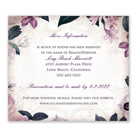 Victorian Floral - Information Card