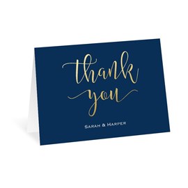 Golden Gratitude - Thank You Card