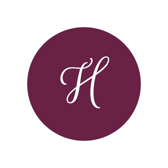 monogram envelope seal with letter H