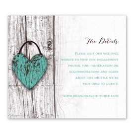 Wood Heart - Information Card