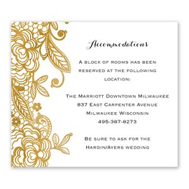 Gold Lace - Information Card