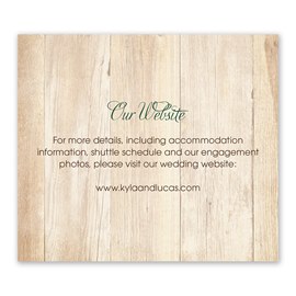 Rustic Appeal - Information Card