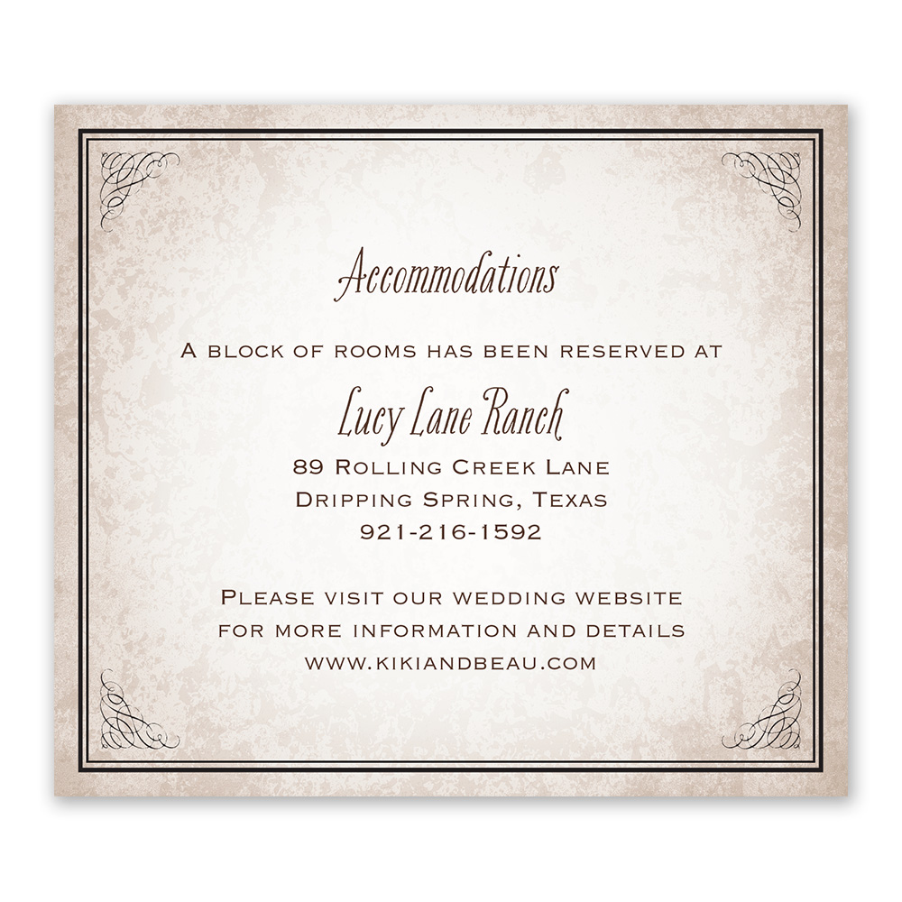 Western Poster Invitation with Free Response Postcard | Ann's Bridal  Bargains, image size:1000x1000
