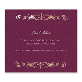 Royal Monogram - Information Card