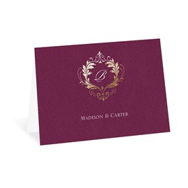 Royal Monogram - Thank You Card