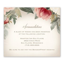 Blush Floral - Information Card
