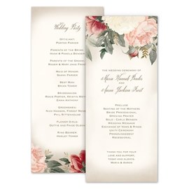 Blush Floral - Wedding Program