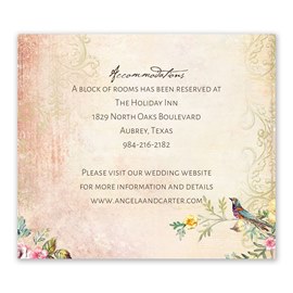 Vintage Birds - Information Card