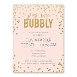 Bubbly - Bridal Shower Invitation