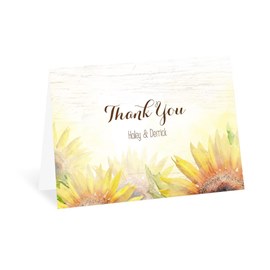 Painted Sunflowers - Thank You Card