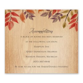 Rustic Fall - Information Card