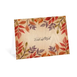 Rustic Fall - Thank You Card