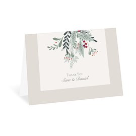 Under The Mistletoe - Thank You Card