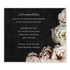 Dark Floral - Information Card