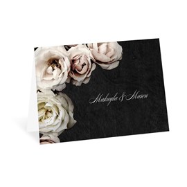 Dark Floral - Thank You Card