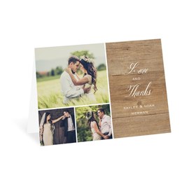 Rustic Photo - Thank You Card