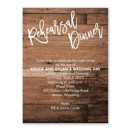 Love and Laughter - Rehearsal Dinner Invitation