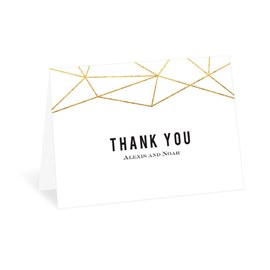 Gold Facets - Thank You Card