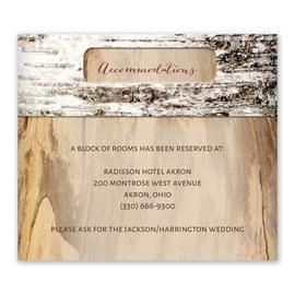 Carved Birch - Information Card