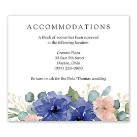 Painted Blooms - Information Card