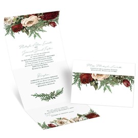 Winter Blooms - Seal and Send with RSVP Postcard