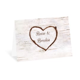Birch Heart - Thank You Card