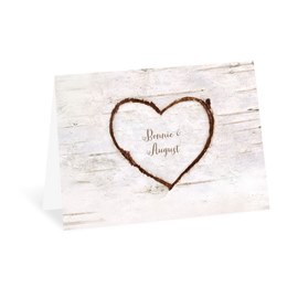 Birch Heart - Thank You Card