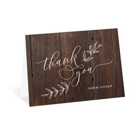 Rustic Romance - Thank You Card