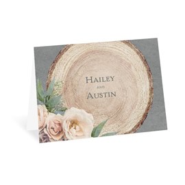 Woodland Rose - Thank You Card