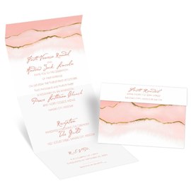 Golden Ombre - Seal and Send with RSVP Postcard
