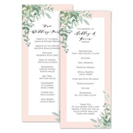 Watercolor Myrtle - Wedding Program