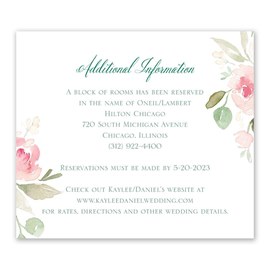 Blossoming - Information Card
