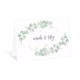 Painted Greenery - Thank You Card