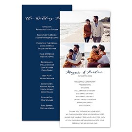 Photo Collage - Wedding Program