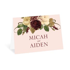 Budding Floral - Powder - Thank You Card