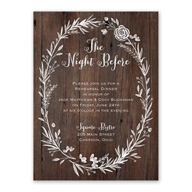 Ever After - Rehearsal Dinner Invitation