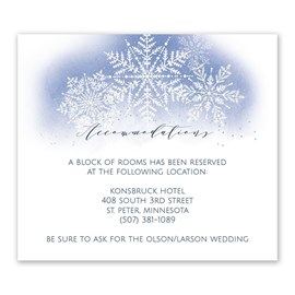 Watercolor Snowflake - Information Card