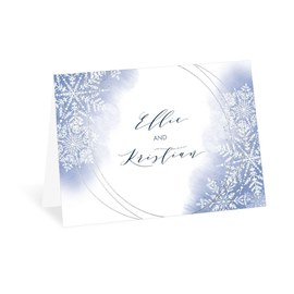 Watercolor Snowflake - Thank You Card