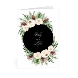 Floral and Pine - Thank You Card