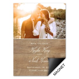 Rustic Photo - Save the Date Magnet