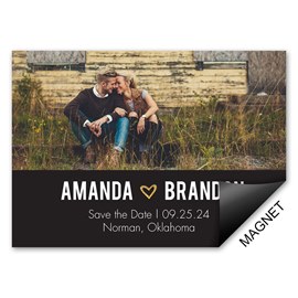 Gold Sparkle - Save the Date Magnet