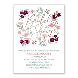 Whimsical Blooms - Bridal Shower Invitation