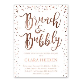 Glitzy Brunch - Bridal Shower Invitation